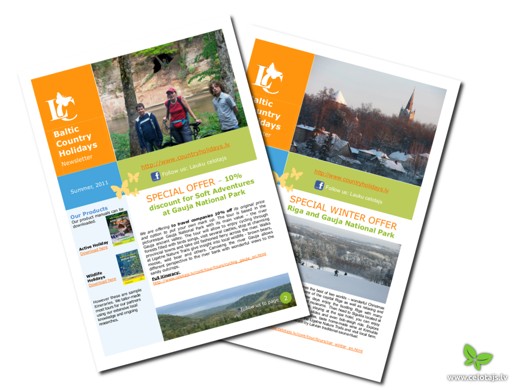 Baltic Country Holidays Newsletters Baltic Country Holidays Newsletters